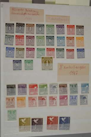 Briefmarkensammlung Besatzungszonen - Foto 3