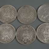 Konvolut Silbermünzen Kaiserreich - Foto 3