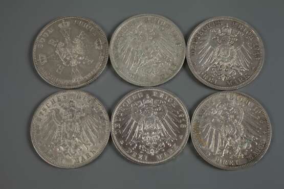 Konvolut Silbermünzen Kaiserreich - фото 5