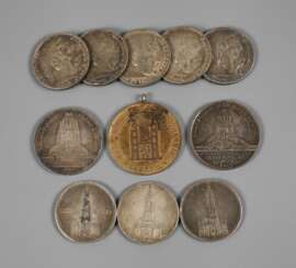 Konvolut Silbermünzen Deutsches Reich