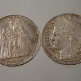 Zwei Silbermünzen Frankreich - фото 2