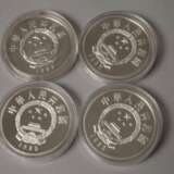 Vier Silbermünzen China - Foto 3