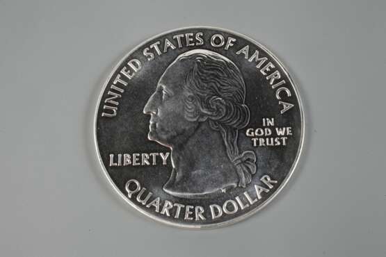 5 Unzen Silbermünze Quarter Dollar - Foto 5
