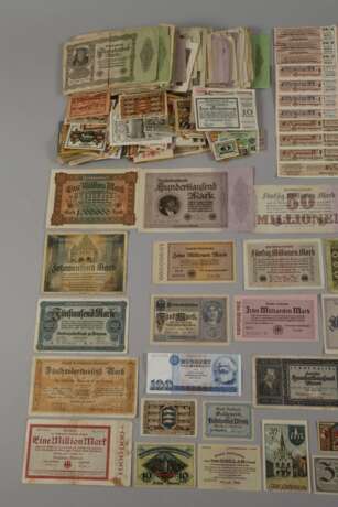 Konvolut alte Geldscheine, Notgeld und Aktien - Foto 2