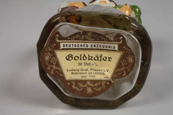 Figürliche Schnapsflasche "Goldkäfer" aus Plauen - Foto 4