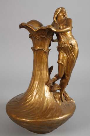 Goldscheider Wien figürliche Vase - Foto 3