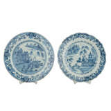 Drei blau-weisse Porzellanteller. CHINA, 19. Jahrhundert. - фото 3