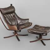 "Falcon-Chair" mit Ottomane - photo 1