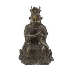Bronze der Göttin Bixia yuajun. CHINA, Qing-Dynastie (1644-1912)