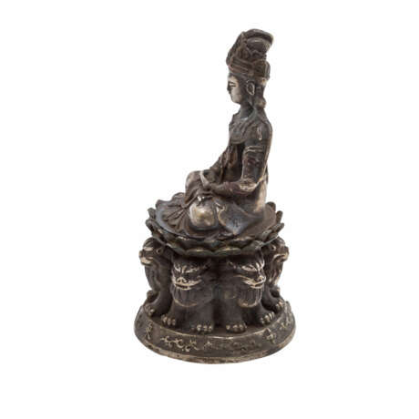 Buddha Statuette aus Metall. CHINA. - Foto 2