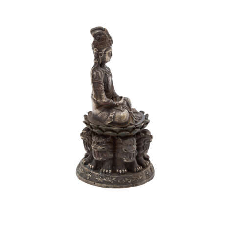 Buddha Statuette aus Metall. CHINA. - photo 4