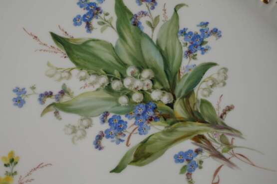 Meissen Schleifenplatte "Naturalistische Blume" - фото 3