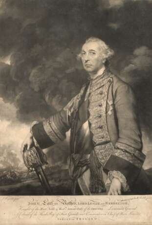 James MacArdell, Bildnis General John Leslie - фото 1
