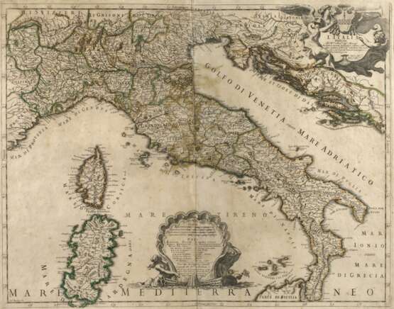 Giovanni de Rossi, Kupferstichkarte Italien - фото 1