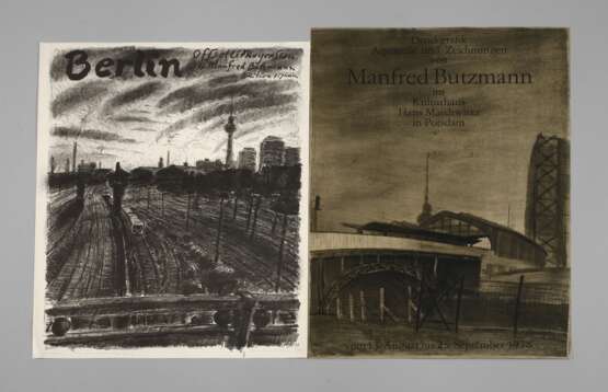 Manfred Butzmann, Zwei Graphiken - Foto 1