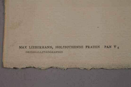 Prof. Max Liebermann, "Holzsuchende Frauen" - фото 3