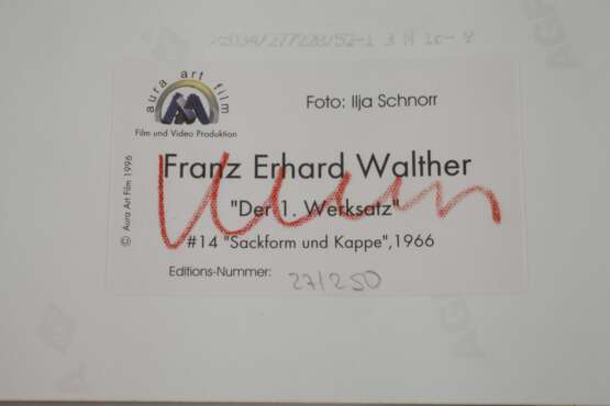 Franz Erhard Walther "Die Werkhandlung – Teil 1" - фото 4