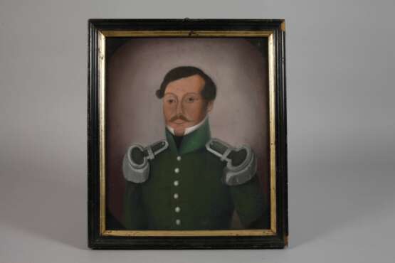 Biedermeierportrait, Oberförster Wilhelm Drechsler (Bebra) - photo 2