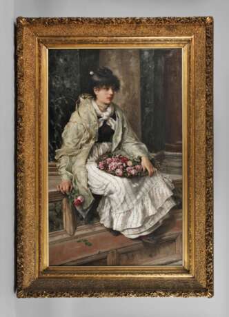 Franz Ruben, "Venezianische Blumenverkäuferin" - фото 1