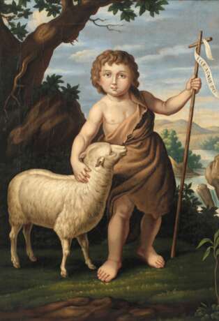 Johannes der Täufer als Kind mit dem Lamm - photo 1