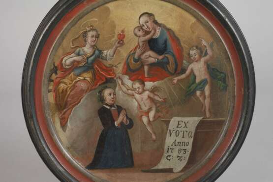 Votivbild mit Maria und Heiliger Katharina - Foto 2