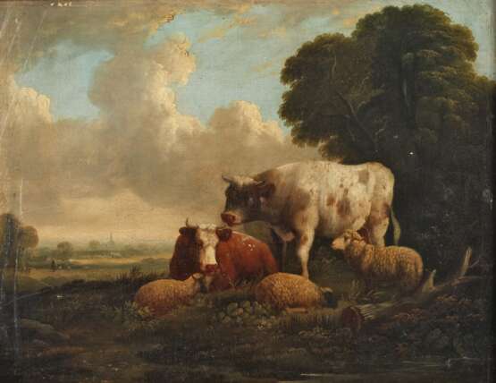 Cooper, Rastende Rinder mit Schafen - фото 1