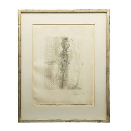 PICASSO, PABLO (1881-1973), "Femme nue à la Jambe plieée" aus "La Suite Vollard", - Foto 2