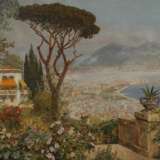 Alois Arnegger, attr., Blick über den Golf von Neapel - Foto 3