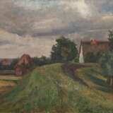 Baich "Dorflandschaft", Öl/ Karton, sign. u.l., rückseitig mit Widmung von 1935, 32x46 cm, Rahmen - photo 1