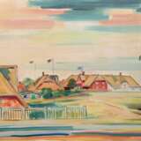 Sprenger, Heinz (1914 Cranz-1984 Timmendorfer Strand) "Hof Diedrichsen, List auf Sylt", Öl/ Lw., sign. u.r. und rückseitig betitelt, 29x45 cm, ungerahmt - Foto 1