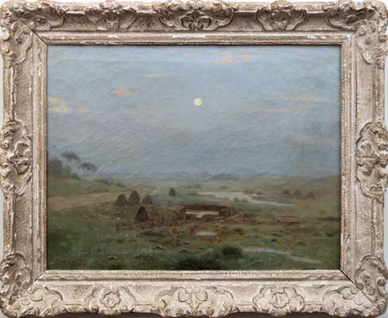 Landschaftsmaler um 1900 "Landschaft auf Fehmarn", Öl/Lw., undeutl. sign. u.r., 44x58 cm, Rahmen - photo 1