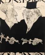Графика. Janssen, Horst (1929-1959 Hamburg) &amp;quot;Plakat zu der Ausstellung Hamburger Kunstverein-aus Hamburg 1 von 1966&amp;quot;, Litho., sign. u.r., 61x41 cm, im Passepartout hinter Glas und Rahmen