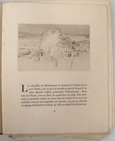Buch "Hérodias" von Gustave Flaubert mit Stichen von William Walcot, Paris 1928, teilweise stockfleckig, im Schutzschuber - фото 1