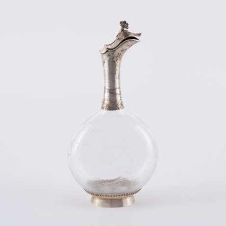 V. fils Boivin. UNUSUAL SILVER DECANTER WITH CROCODILE AND FISH - фото 3