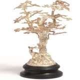 Germany. EXTRAORDINARY SILVER HUNTING CENTRE PIECE WITH STAG UNDER A LARGE OAK TREE - photo 1