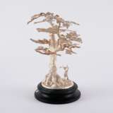 Germany. EXTRAORDINARY SILVER HUNTING CENTRE PIECE WITH STAG UNDER A LARGE OAK TREE - фото 5
