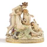 Meissen. LARGE PORCELAIN GROUP 'THREE GRACES WITH CUPID' - фото 1