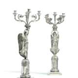 Neresheimer. COUPLE OF EXCEPTIONAL SILVER GIRNANDOLES WITH VICTORIAN STYLE EMPIRE - фото 1