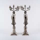 Neresheimer. COUPLE OF EXCEPTIONAL SILVER GIRNANDOLES WITH VICTORIAN STYLE EMPIRE - photo 4