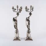 Neresheimer. COUPLE OF EXCEPTIONAL SILVER GIRNANDOLES WITH VICTORIAN STYLE EMPIRE - фото 5
