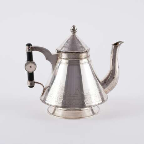 Erik August Kollin. LARGE SILVER COFFEE AND TEA SERVICE WITH TRAY - фото 9