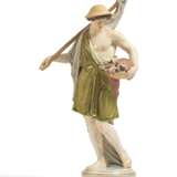 Meissen. LARGE PORCELAIN FIGURINE OF A FISHER - photo 1