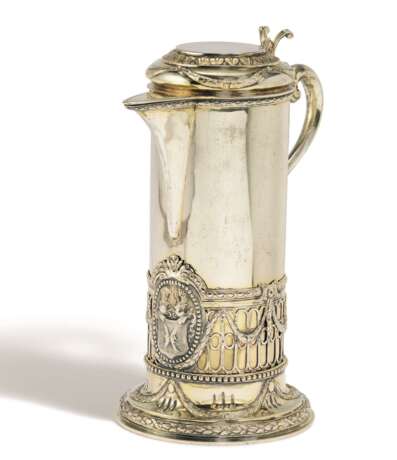 Philipp Friedrich Bruglocher. LARGE SILVER LAST SUPPER JUG WITH COAT OF ARMS AND DEDICATION - photo 1