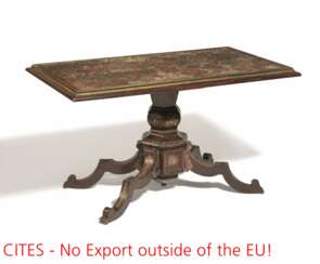 France. TABLE WITH EXTRAORDINARY INLAYS