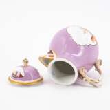 Meissen. PORCELAIN TEAPOT AND COFFEEPOT WITH PURPLE GROUND AND MERCHANTS NAVY SCENES - фото 5