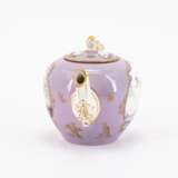 Meissen. PORCELAIN TEAPOT AND COFFEEPOT WITH PURPLE GROUND AND MERCHANTS NAVY SCENES - photo 7