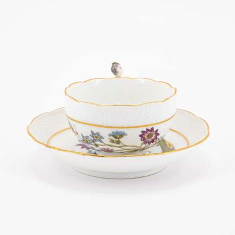 Meissen. PORCELAIN COFFEE POT, CUP AND SAUCER WITH BUTTERFLY DECOR - photo 4