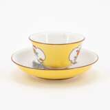 Meissen. TWO PORCELAIN TEA BOWLS AND TWO SAUCERS WITH YELLOW GROUND AND KAKIEMON - фото 7
