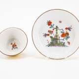 Meissen. TWO PORCELAIN TEA BOWLS AND TWO SAUCERS WITH YELLOW GROUND AND KAKIEMON - фото 10