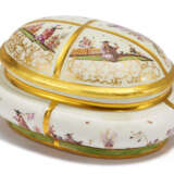 Meissen. OVAL PORCELAIN SUGAR BOWL WITH CHINOISERIES - photo 1